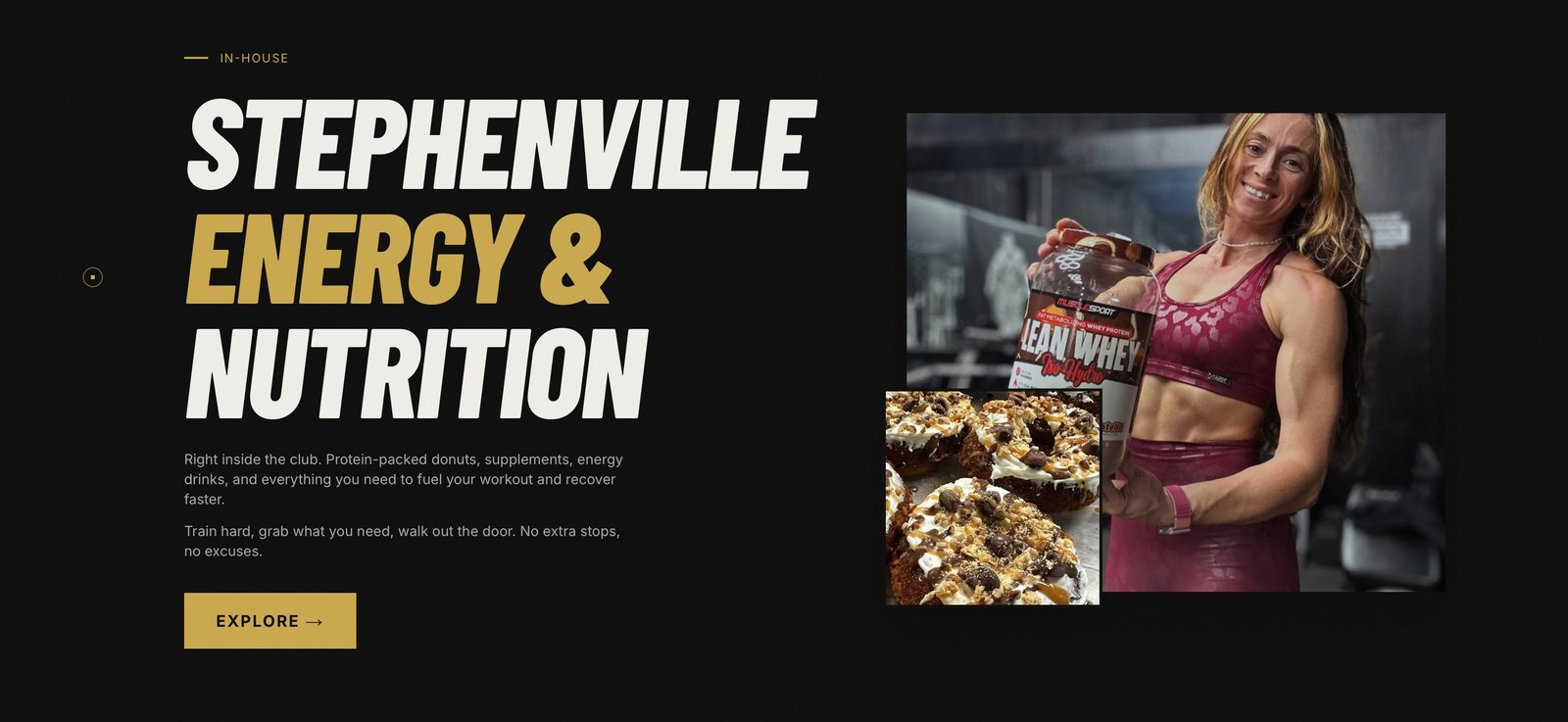 Stephenville Energy & Nutrition section